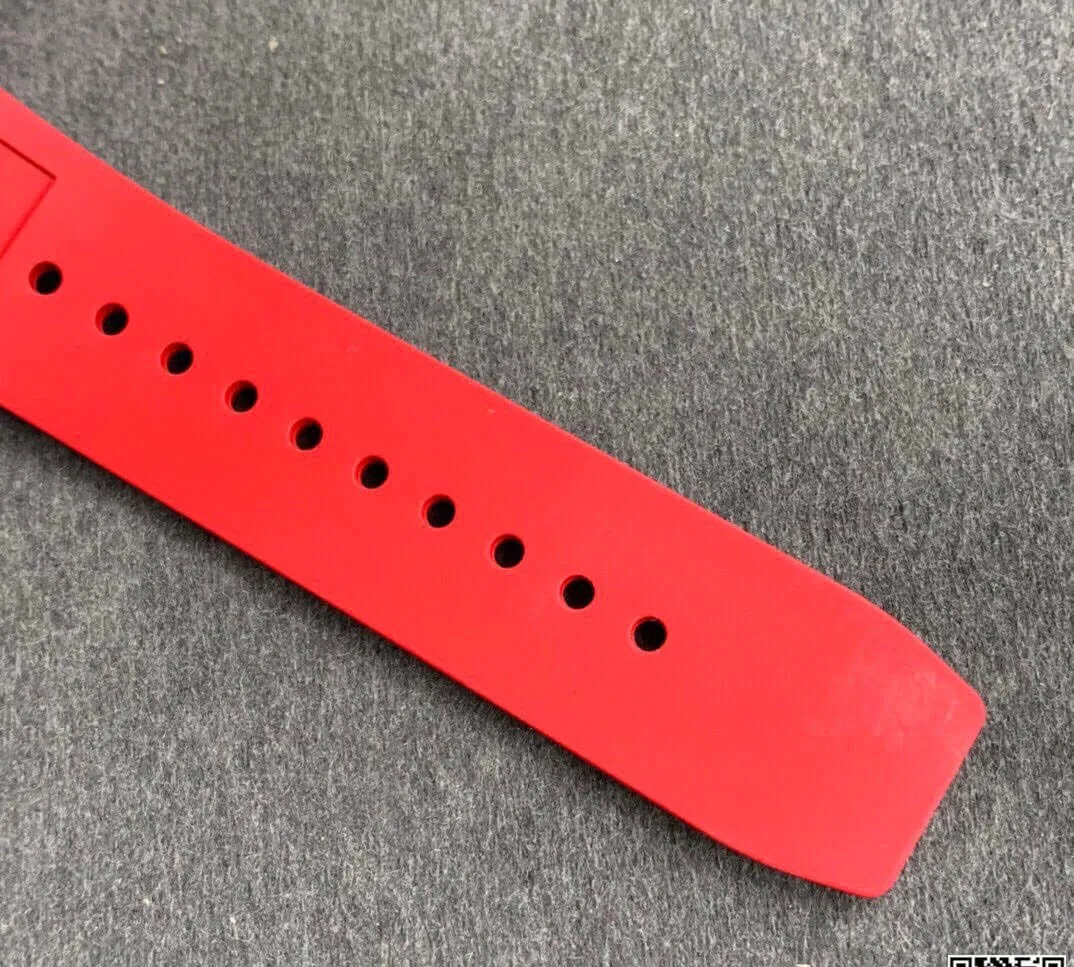 Richard Mille RM35-01 KV Factory 1:1 Best Edition Replica Watch Red Rubber Strap