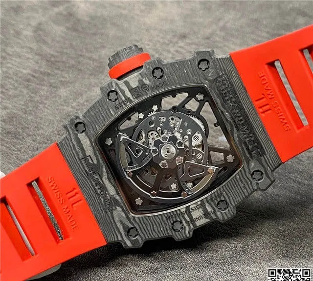 Richard Mille RM35-02 KV Factory 1:1 Best Edition Replica Watch Red Strap
