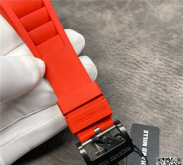 Richard Mille RM35-02 KV Factory 1:1 Best Edition Replica Watch Red Strap