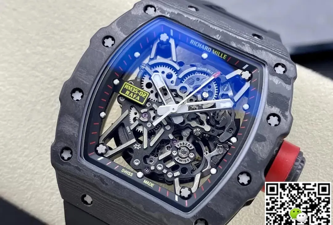 Richard Mille RM35-02 T+ Factory 1:1 Best Edition Replica Watch NTPT Purple Strap