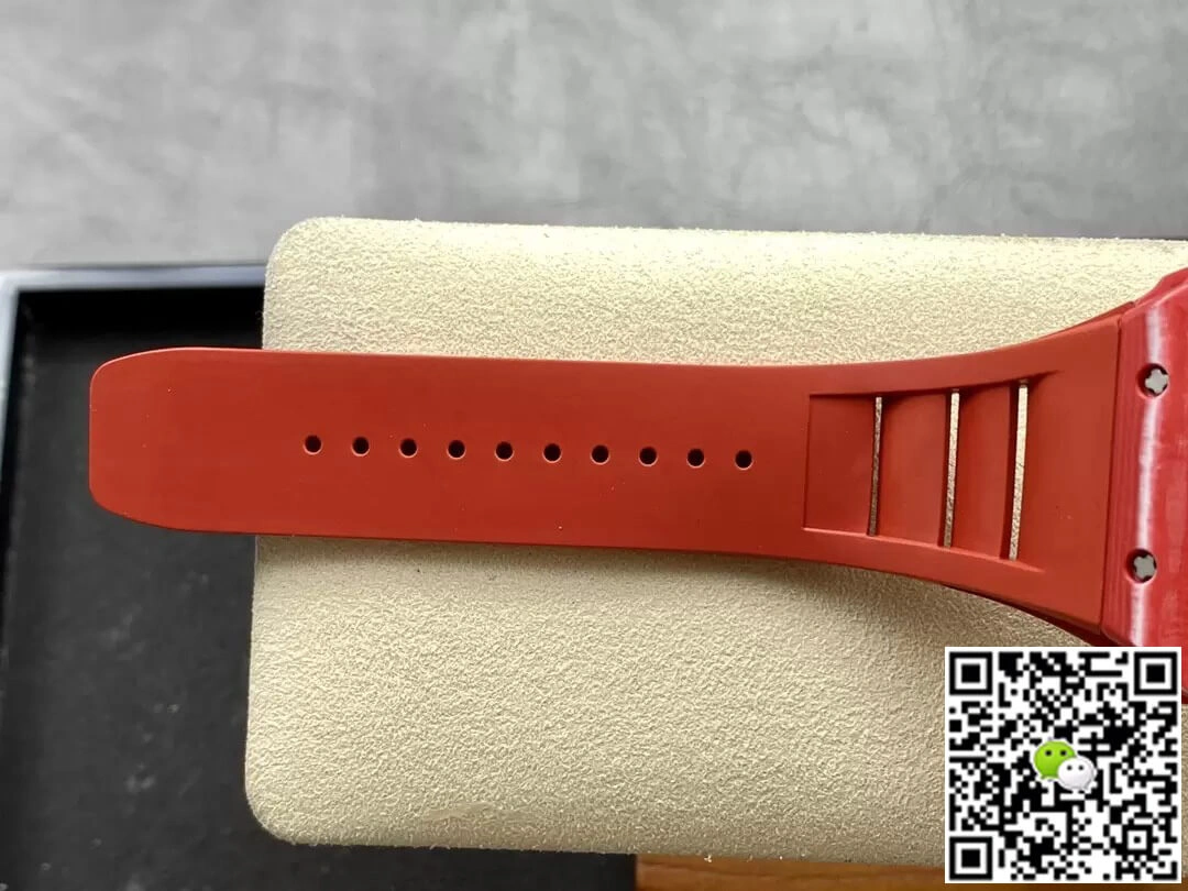 Richard Mille RM35-02 T+ Factory 1:1 Best Edition Replica Watch Red Rubber Strap