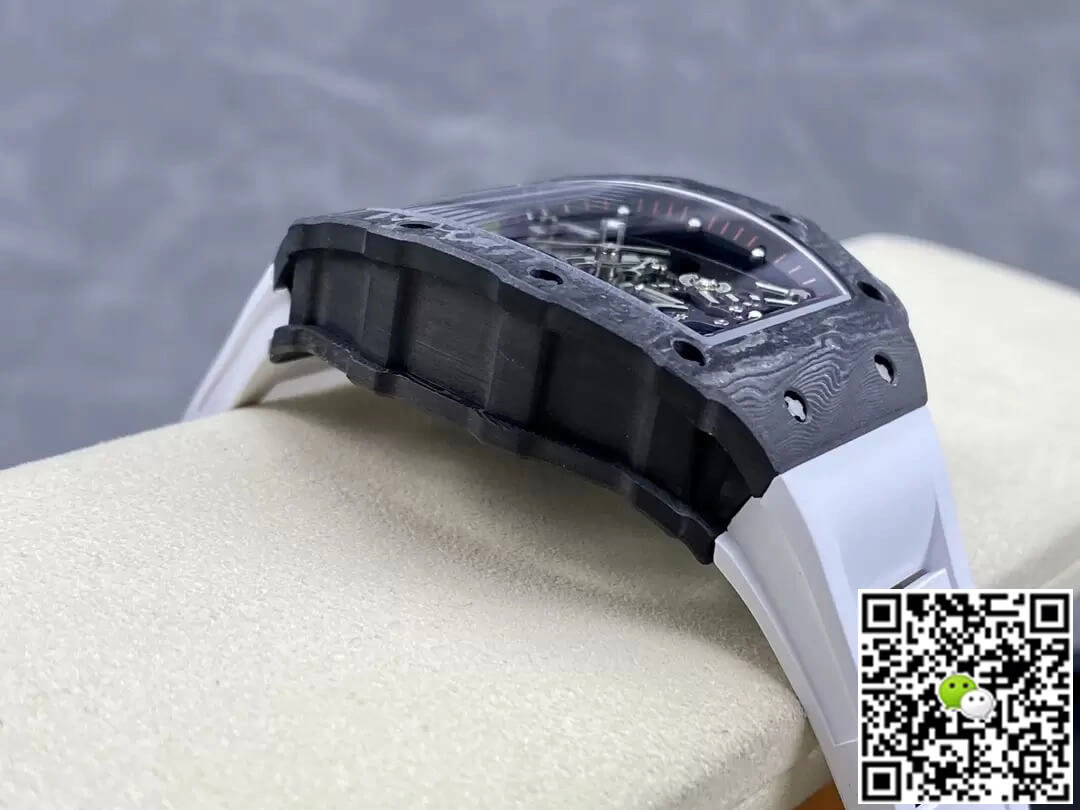 Richard Mille RM35-02 T+ Factory 1:1 Best Edition Replica Watch White Rubber Strap