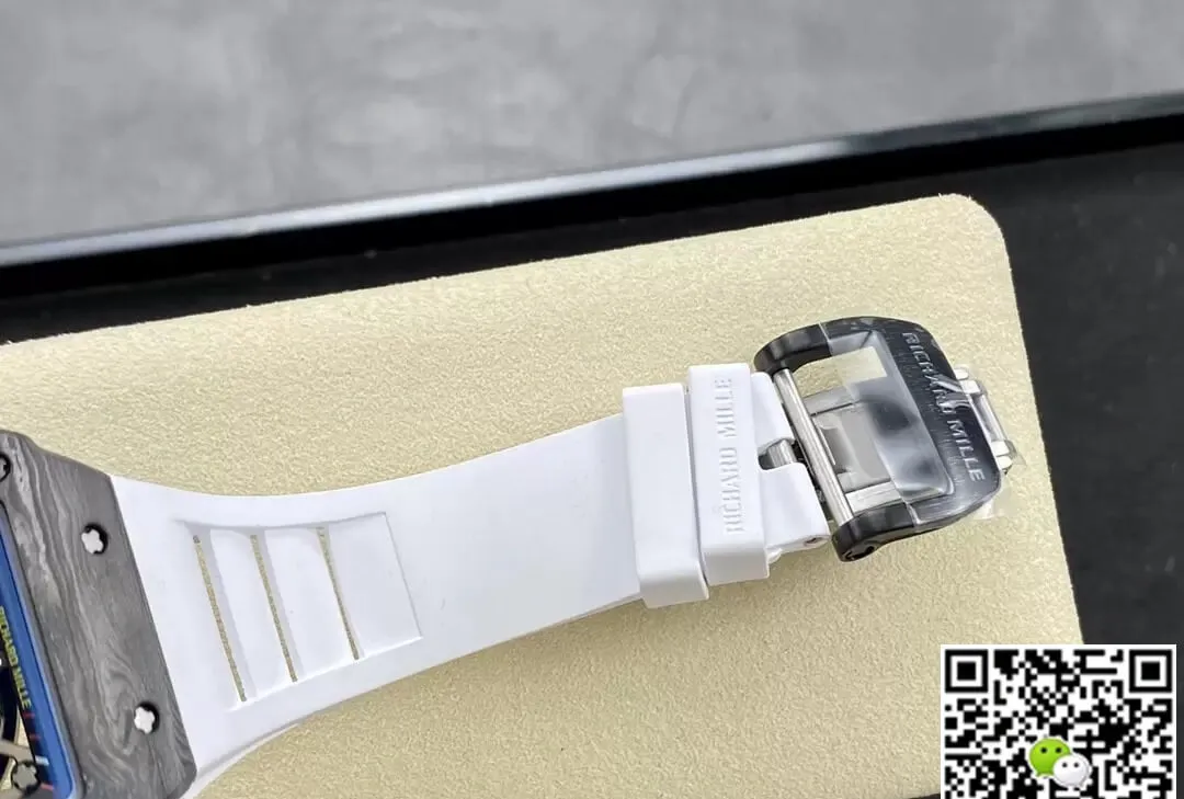 Richard Mille RM35-02 T+ Factory 1:1 Best Edition Replica Watch White Rubber Strap