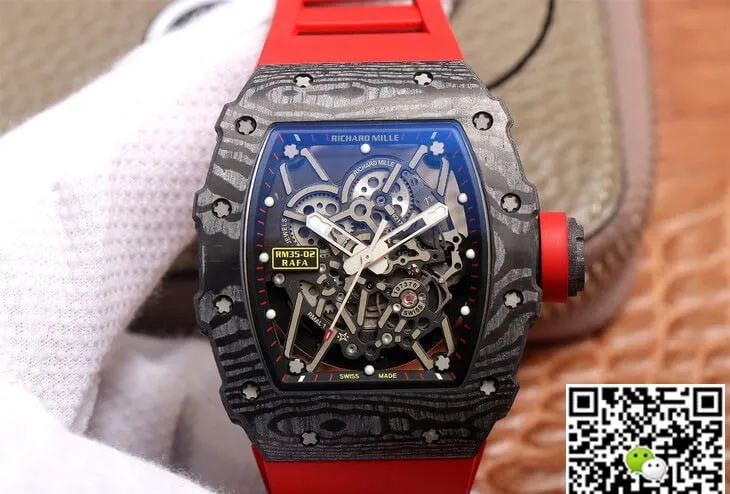 Richard Mille RM35-02 ZF Factory 1:1 Best Edition Replica Watch Red Strap