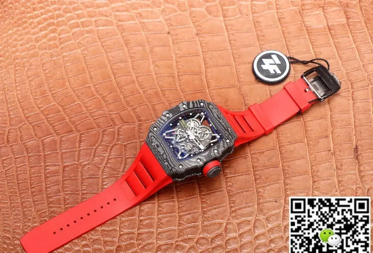 Richard Mille RM35-02 ZF Factory 1:1 Best Edition Replica Watch Red Strap