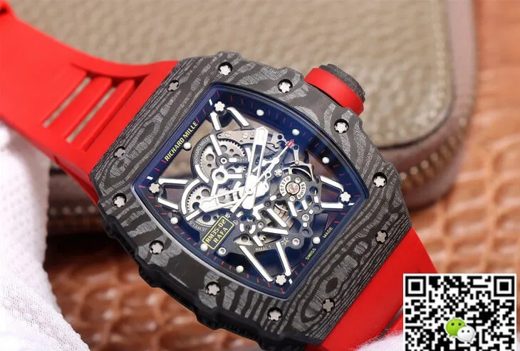 Richard Mille RM35-02 ZF Factory 1:1 Best Edition Replica Watch Red Strap