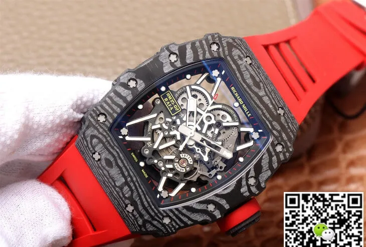 Richard Mille RM35-02 ZF Factory 1:1 Best Edition Replica Watch Red Strap