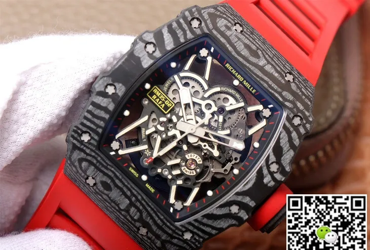 Richard Mille RM35-02 ZF Factory 1:1 Best Edition Replica Watch Red Strap