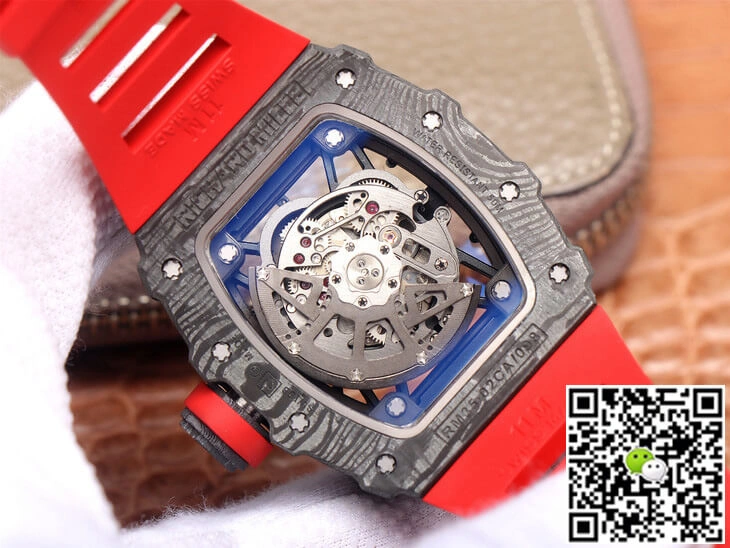 Richard Mille RM35-02 ZF Factory 1:1 Best Edition Replica Watch Red Strap