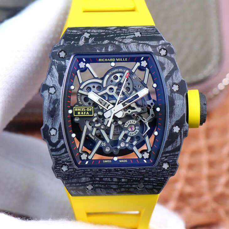 Richard Mille RM35-02 ZF Factory 1:1 Best Edition Replica Watch Rubber Strap