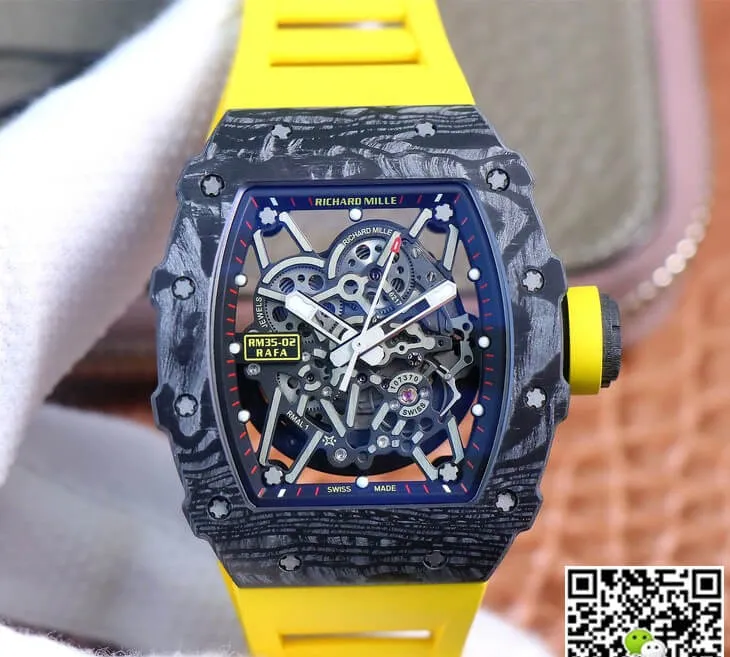 Richard Mille RM35-02 ZF Factory 1:1 Best Edition Replica Watch Rubber Strap