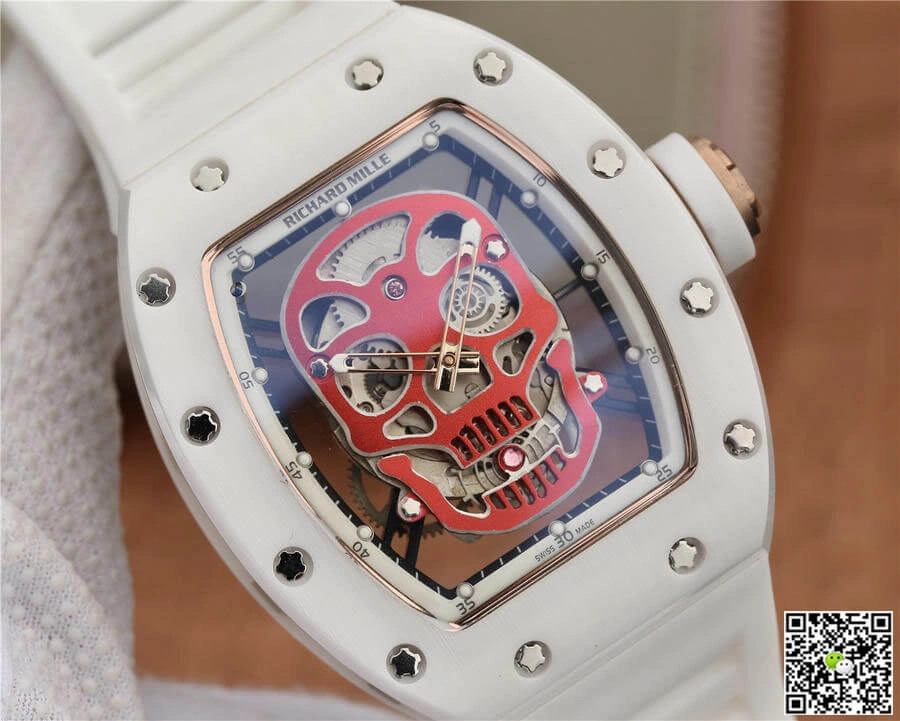 Richard Mille RM52-01 KV Factory 1:1 Best Edition Replica Watch White Strap