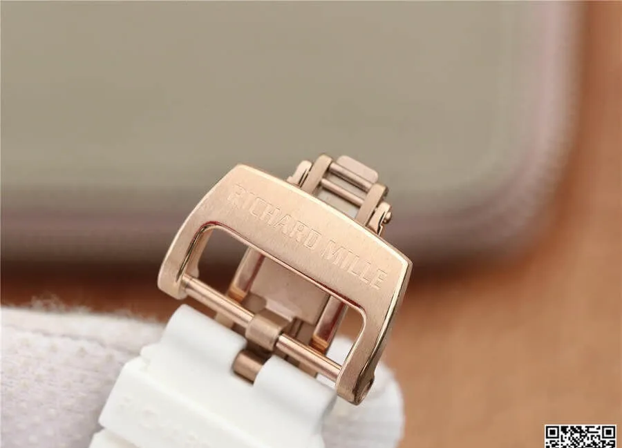 Richard Mille RM52-01 KV Factory 1:1 Best Edition Replica Watch White Strap