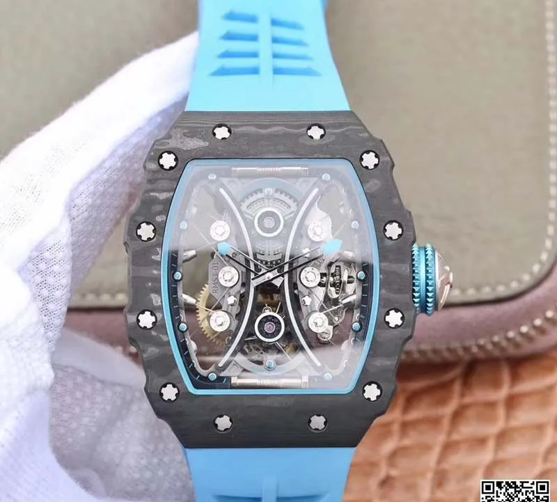 Richard Mille RM53-01 JB Factory 1:1 Best Edition Replica Watch Blue Strap