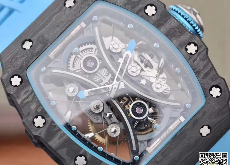 Richard Mille RM53-01 JB Factory 1:1 Best Edition Replica Watch Blue Strap