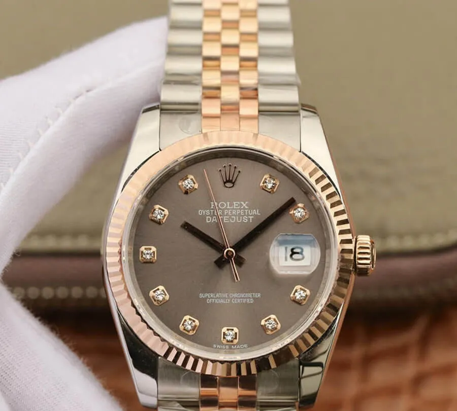 Rolex Datejust 116231 GM Factory 1:1 Best Edition Replica Watch Diamond-set Dial
