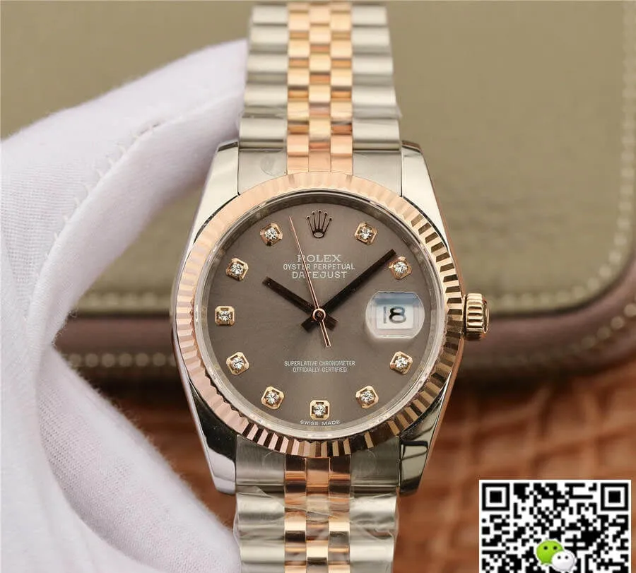 Rolex Datejust 116231 GM Factory 1:1 Best Edition Replica Watch Diamond-set Dial