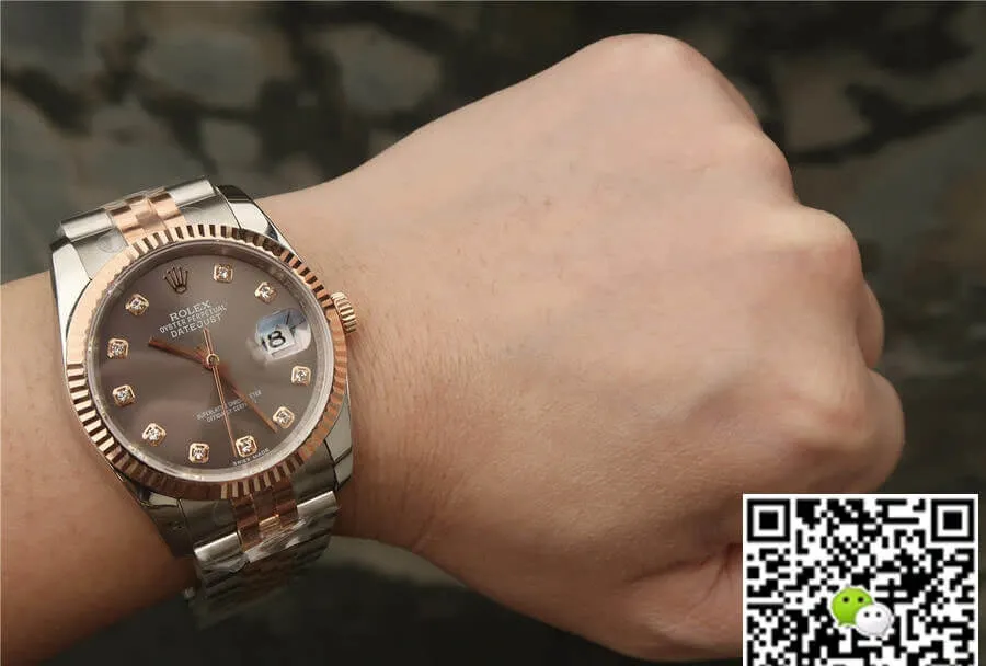 Rolex Datejust 116231 GM Factory 1:1 Best Edition Replica Watch Gray Diamond Dial