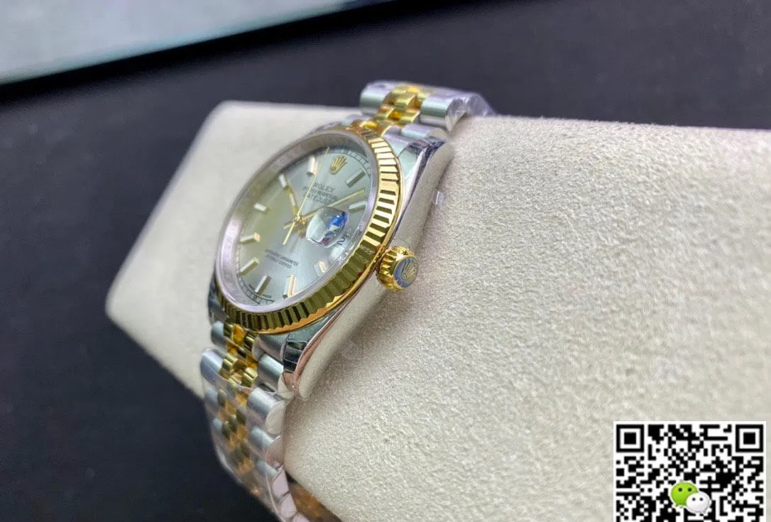 Rolex Datejust 126233 36MM EW Factory 1:1 Best Edition Replica Watch Gold Strap