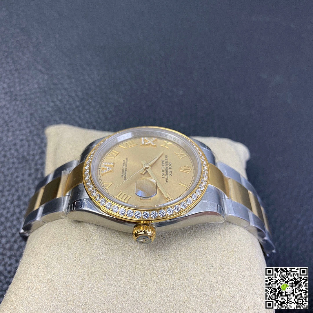 Rolex Datejust 126283 EW Factory 1:1 Best Edition Replica Watch Diamond-Set Bezel