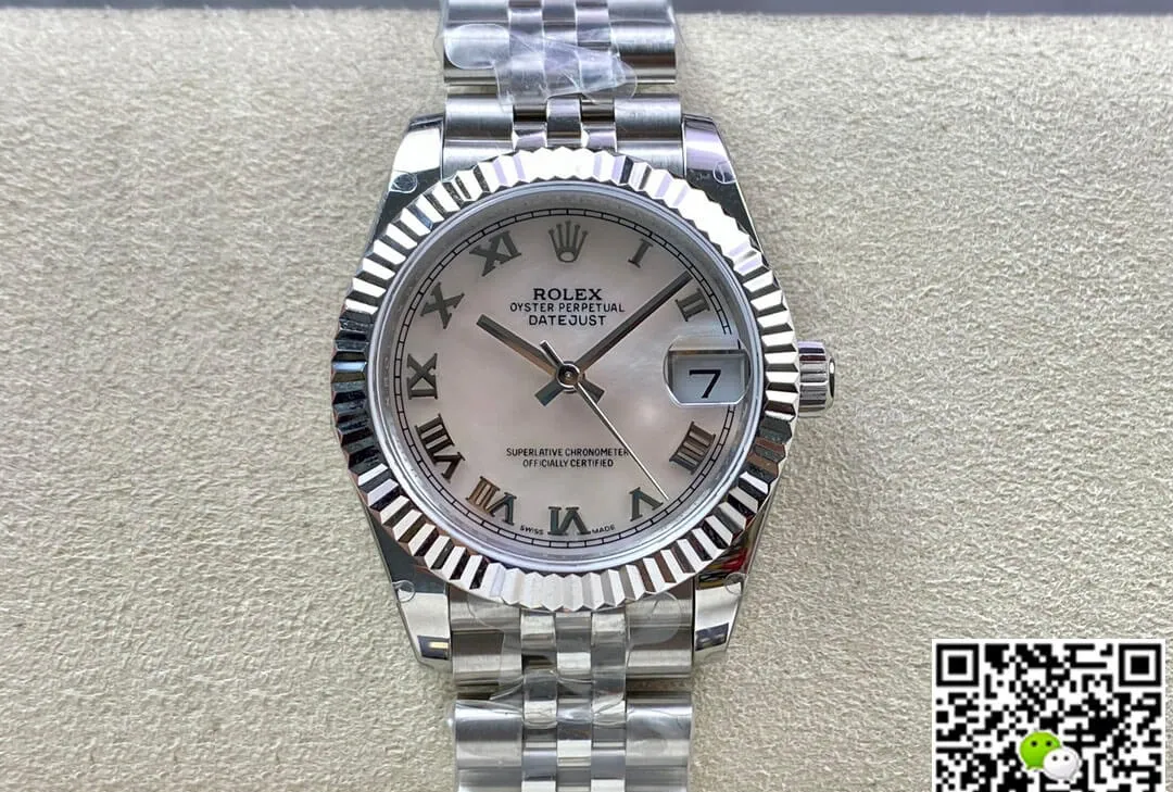Rolex Datejust 178384 31MM EW Factory 1:1 Best Edition Replica Watch Silver Strap