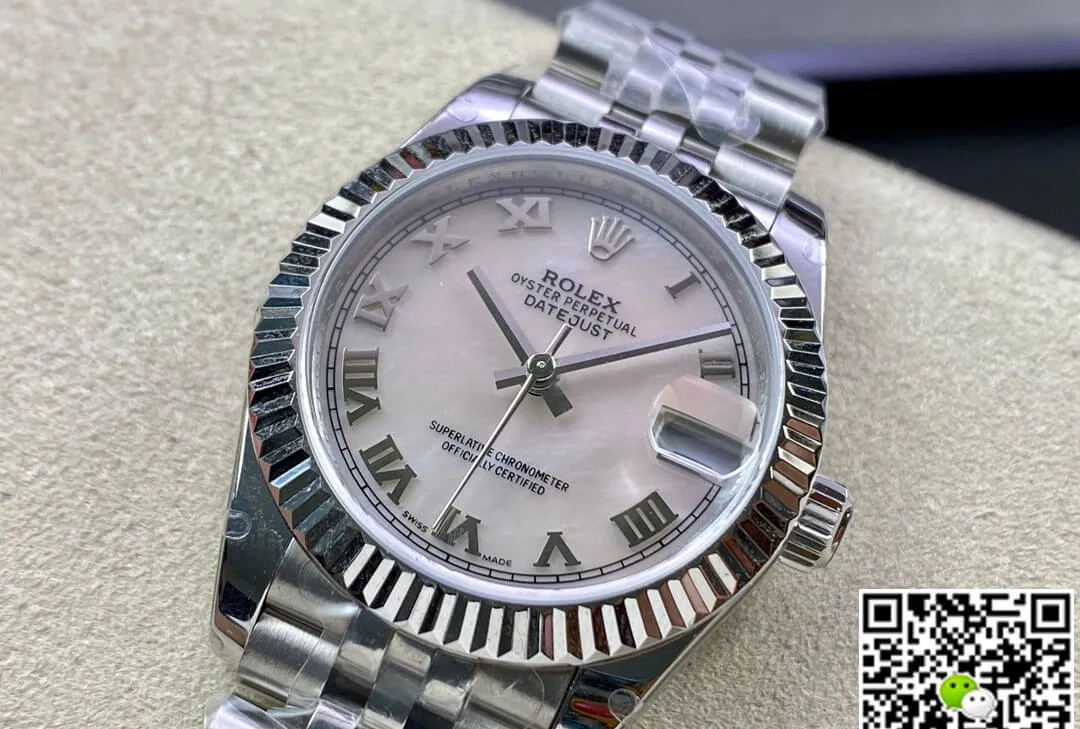 Rolex Datejust 178384 31MM EW Factory 1:1 Best Edition Replica Watch Silver Strap