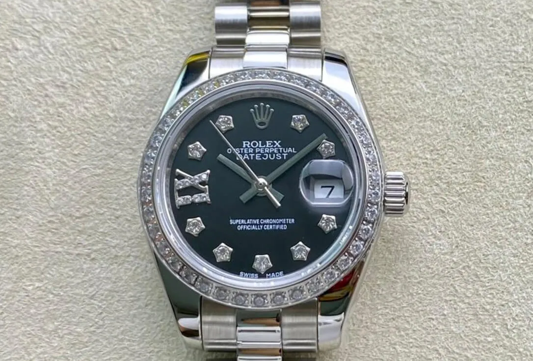 Rolex Datejust 28MM BP Factory 1:1 Best Edition Replica Watch Black Dial
