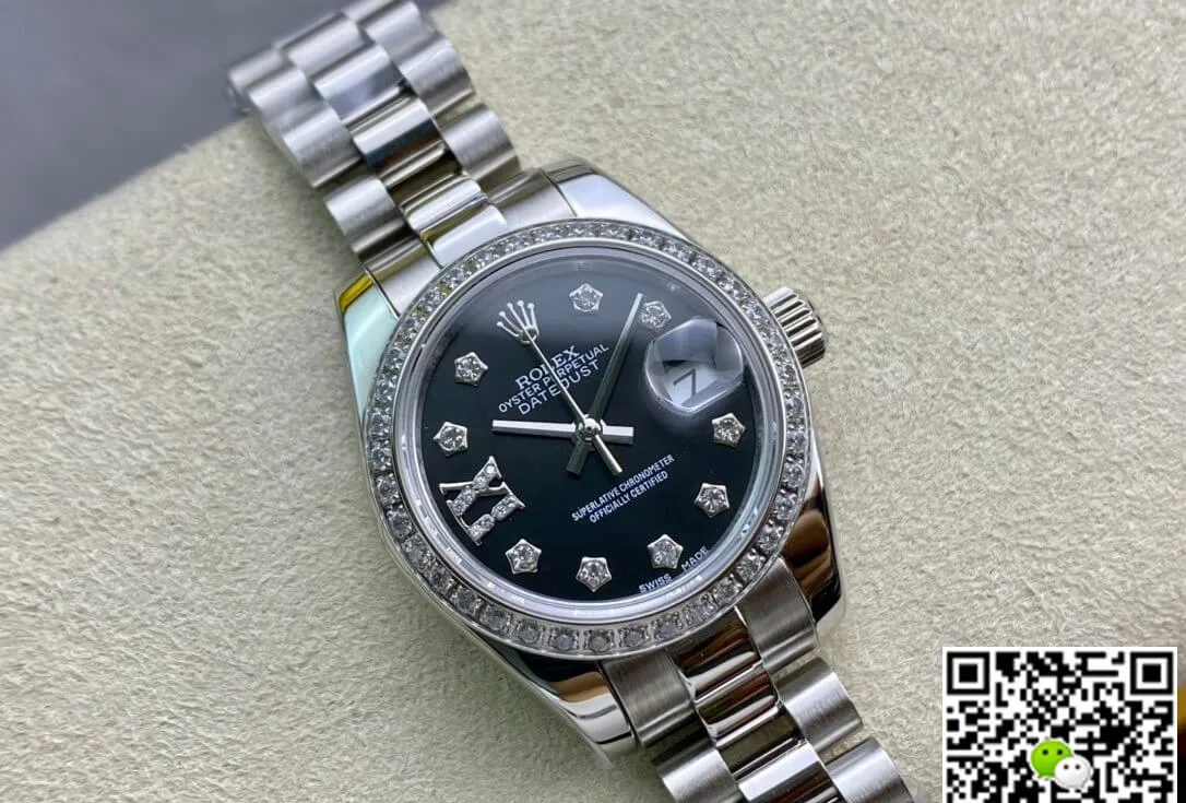 Rolex Datejust 28MM BP Factory 1:1 Best Edition Replica Watch Black Dial
