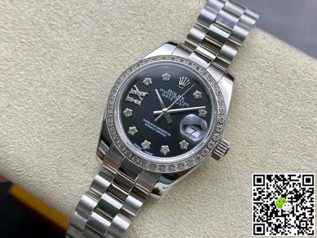 Rolex Datejust 28MM BP Factory 1:1 Best Edition Replica Watch Black Dial