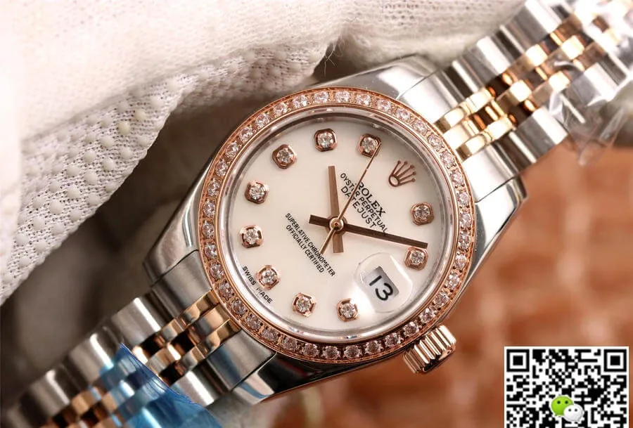 Rolex Datejust 28MM BP Factory 1:1 Best Edition Replica Watch Diamond White Dial