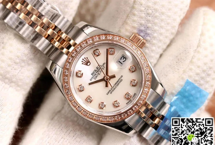 Rolex Datejust 28MM BP Factory 1:1 Best Edition Replica Watch Diamond White Dial
