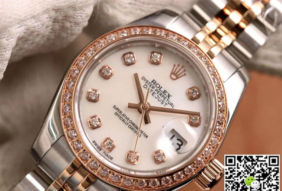 Rolex Datejust 28MM BP Factory 1:1 Best Edition Replica Watch Diamond White Dial