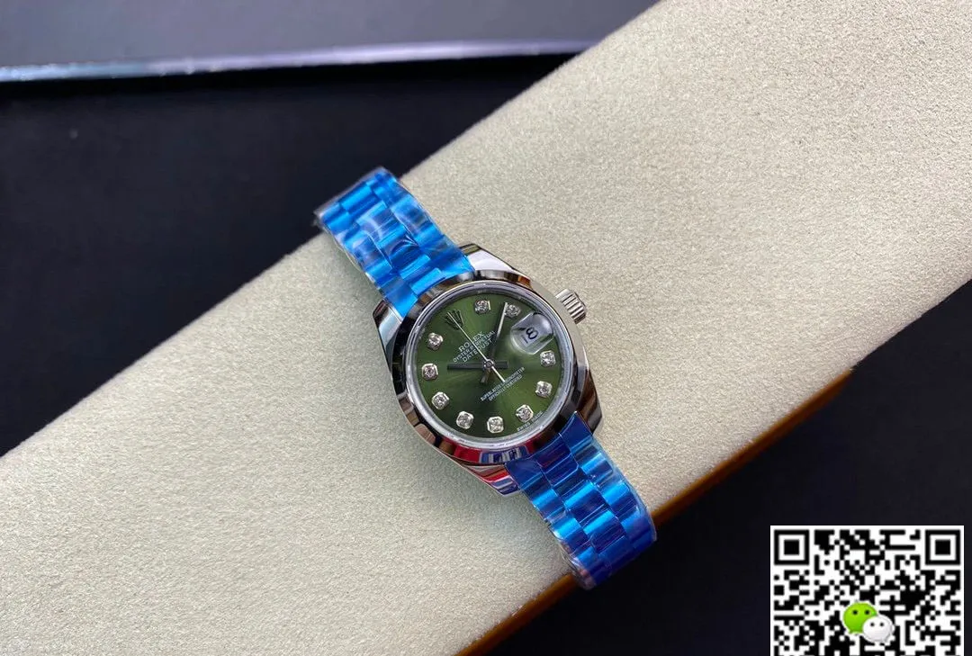 Rolex Datejust 28MM BP Factory 1:1 Best Edition Replica Watch Green Diamond Dial
