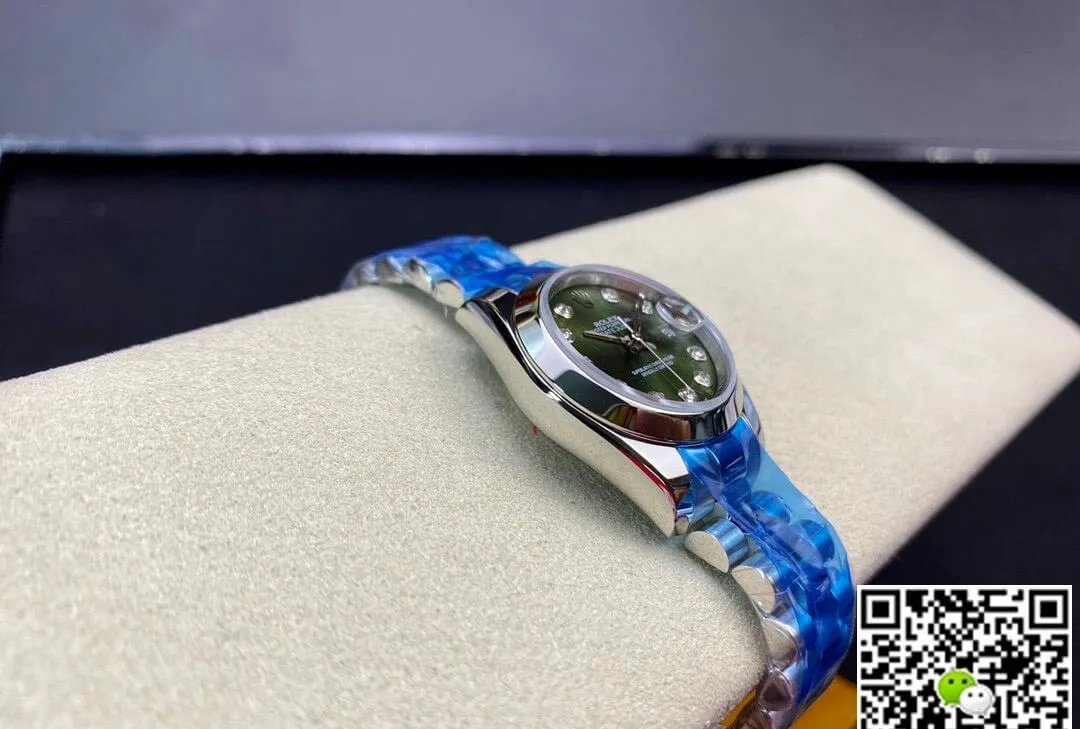Rolex Datejust 28MM BP Factory 1:1 Best Edition Replica Watch Green Diamond Dial