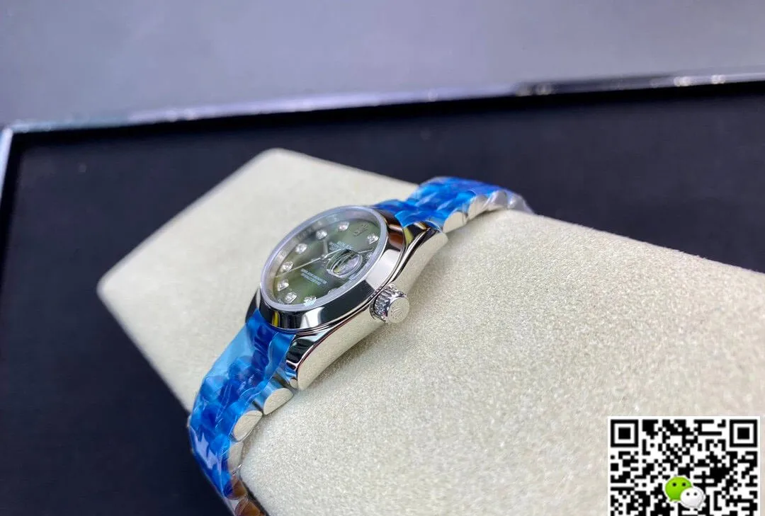 Rolex Datejust 28MM BP Factory 1:1 Best Edition Replica Watch Green Diamond Dial