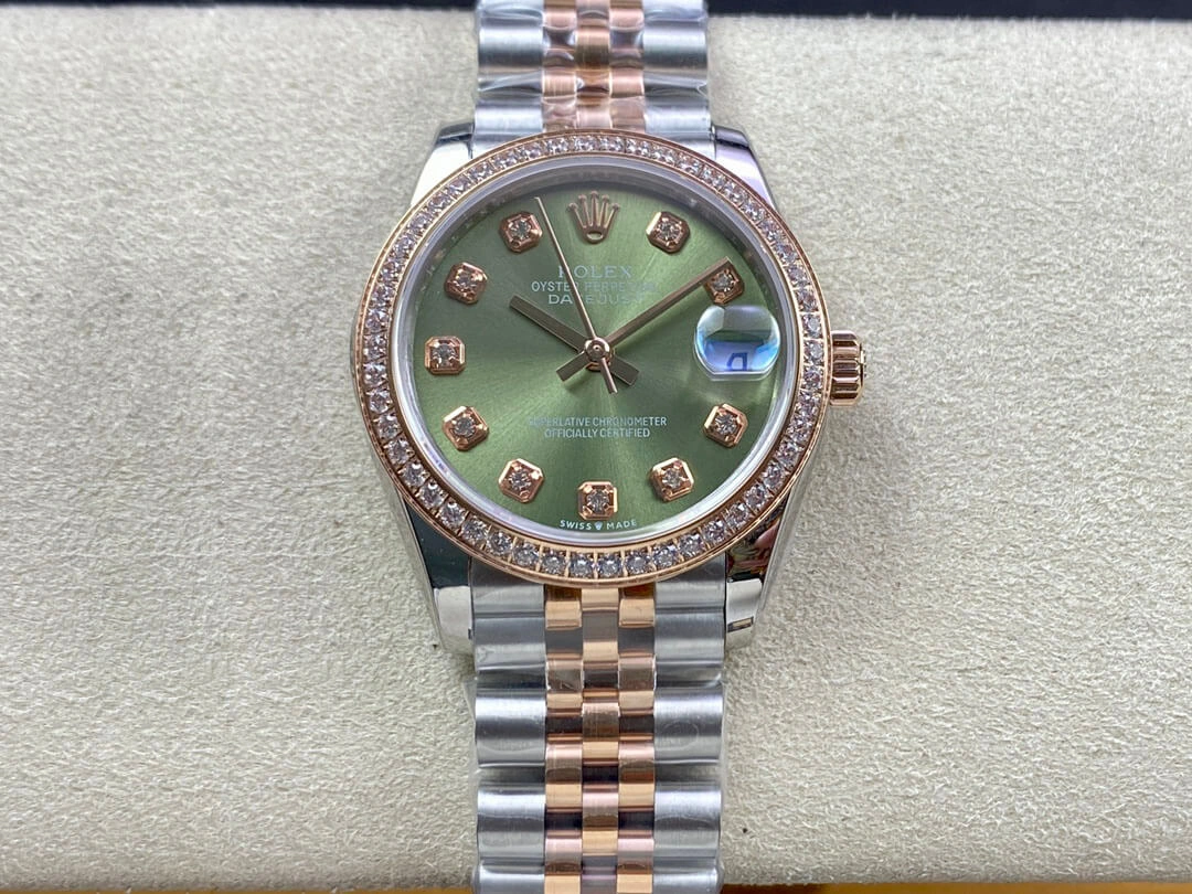 Rolex Datejust 31MM EW Factory 1:1 Best Edition Replica Watch Diamond Rose Gold