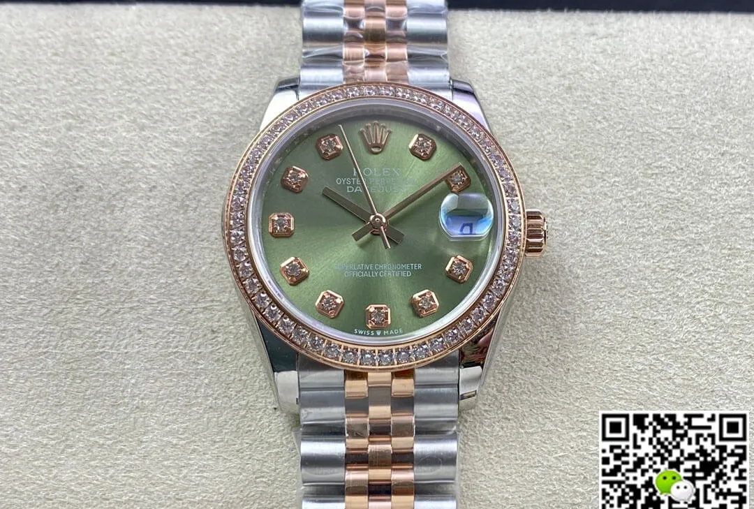 Rolex Datejust 31MM EW Factory 1:1 Best Edition Replica Watch Diamond Rose Gold