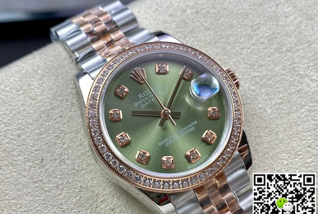 Rolex Datejust 31MM EW Factory 1:1 Best Edition Replica Watch Diamond Rose Gold