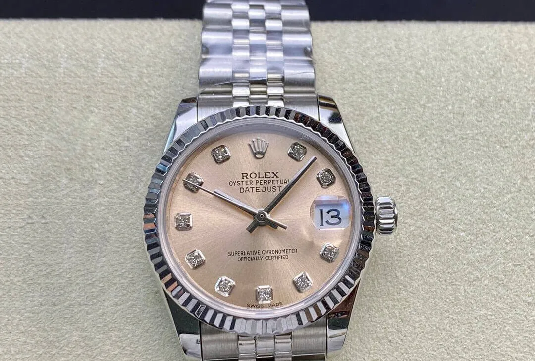 Rolex Datejust 31MM EW Factory 1:1 Best Edition Replica Watch Diamond-set Dial