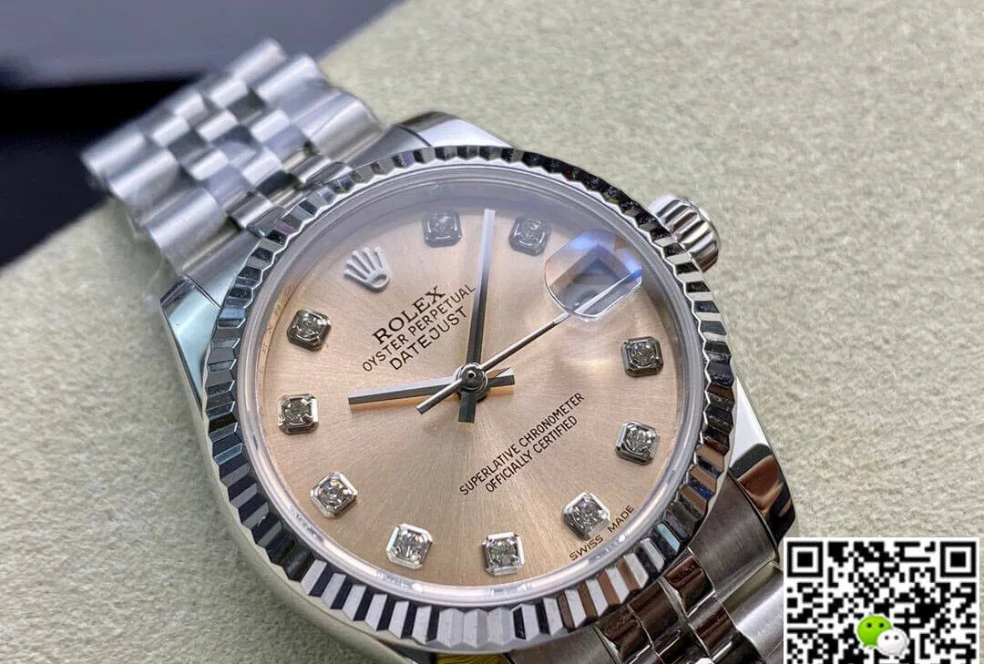 Rolex Datejust 31MM EW Factory 1:1 Best Edition Replica Watch Diamond-set Dial
