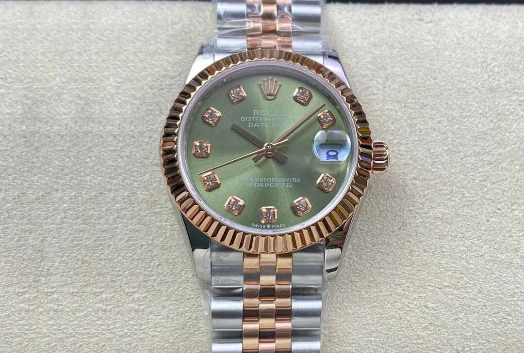 Rolex Datejust 31MM EW Factory 1:1 Best Edition Replica Watch Green Dial