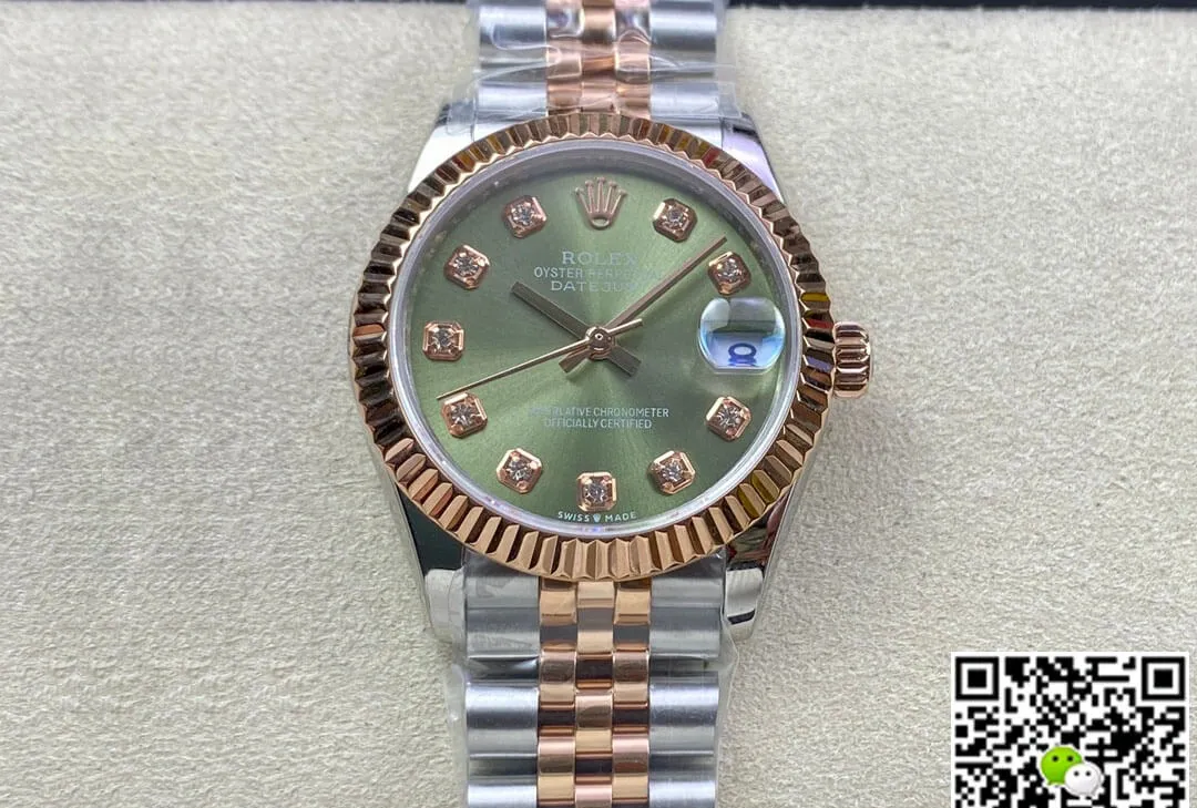 Rolex Datejust 31MM EW Factory 1:1 Best Edition Replica Watch Green Dial