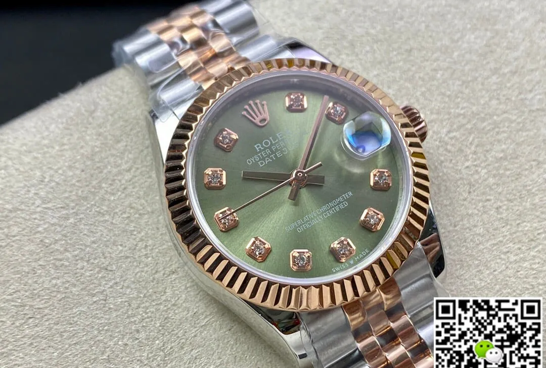 Rolex Datejust 31MM EW Factory 1:1 Best Edition Replica Watch Green Dial