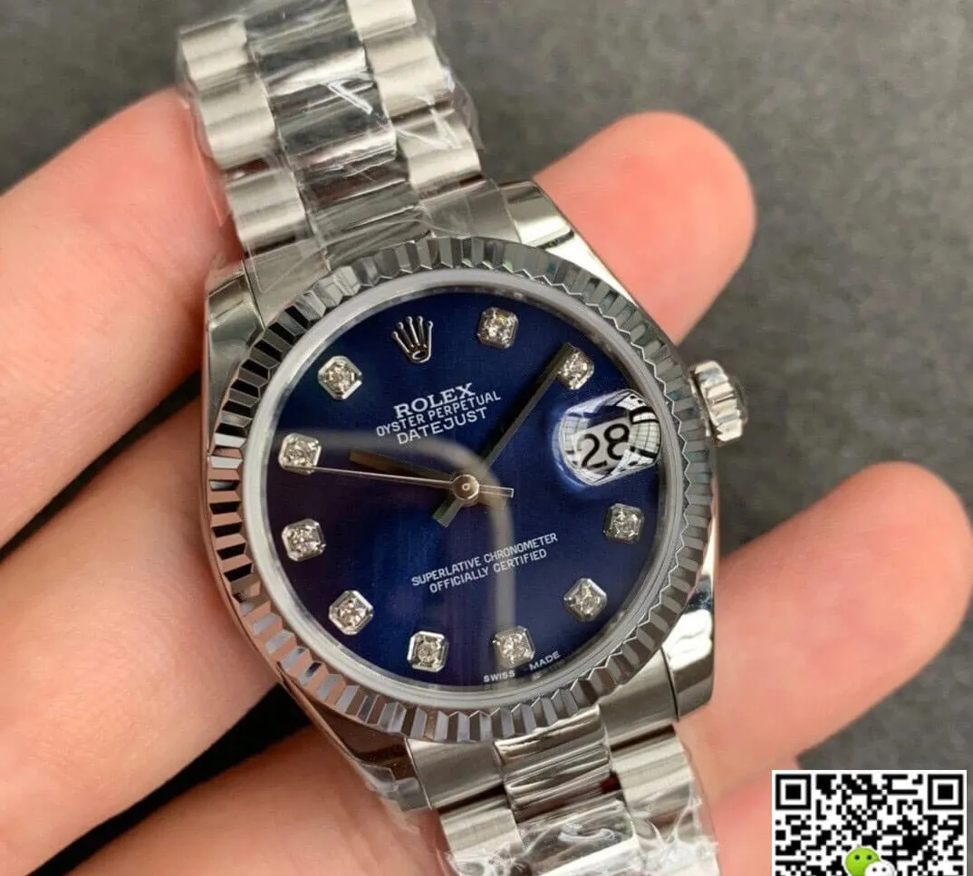 Rolex Datejust 31MM GS Factory 1:1 Best Edition Replica Watch Blue Diamond Dial
