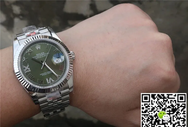 Rolex Datejust 36MM GM Factory 1:1 Best Edition Replica Watch Dark Green Dial