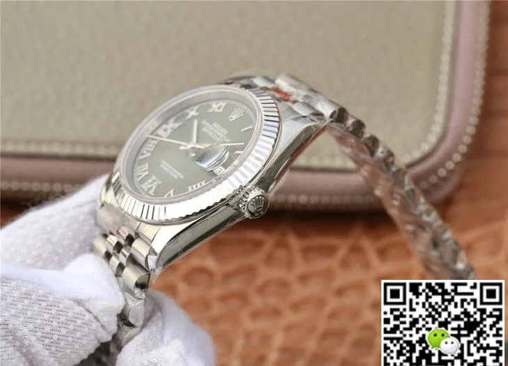 Rolex Datejust 36MM GM Factory 1:1 Best Edition Replica Watch Dark Green Dial