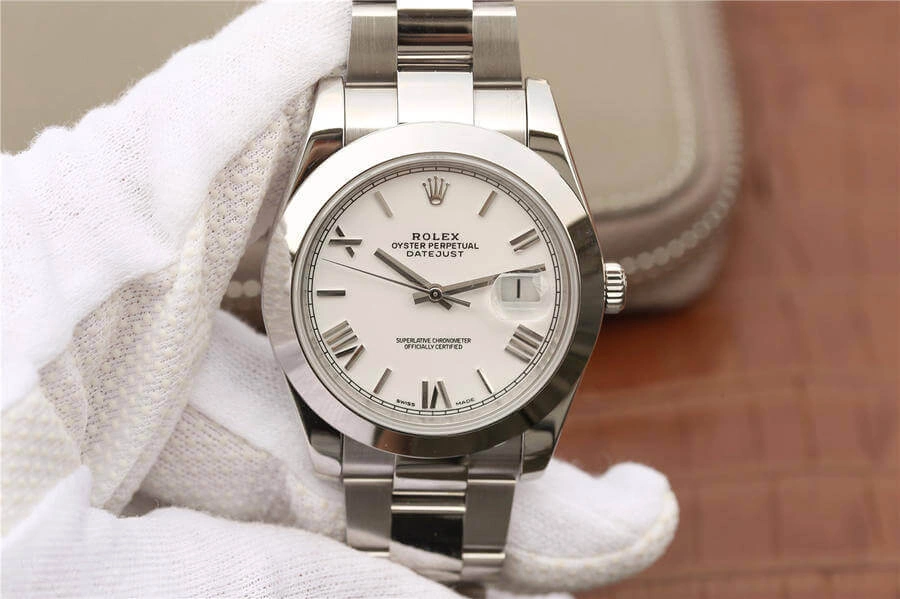 Rolex Datejust 41MM EW Factory 1:1 Best Edition Replica Watch Silver Strap