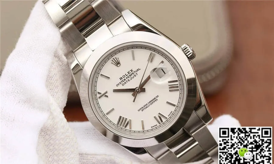 Rolex Datejust 41MM EW Factory 1:1 Best Edition Replica Watch Silver Strap