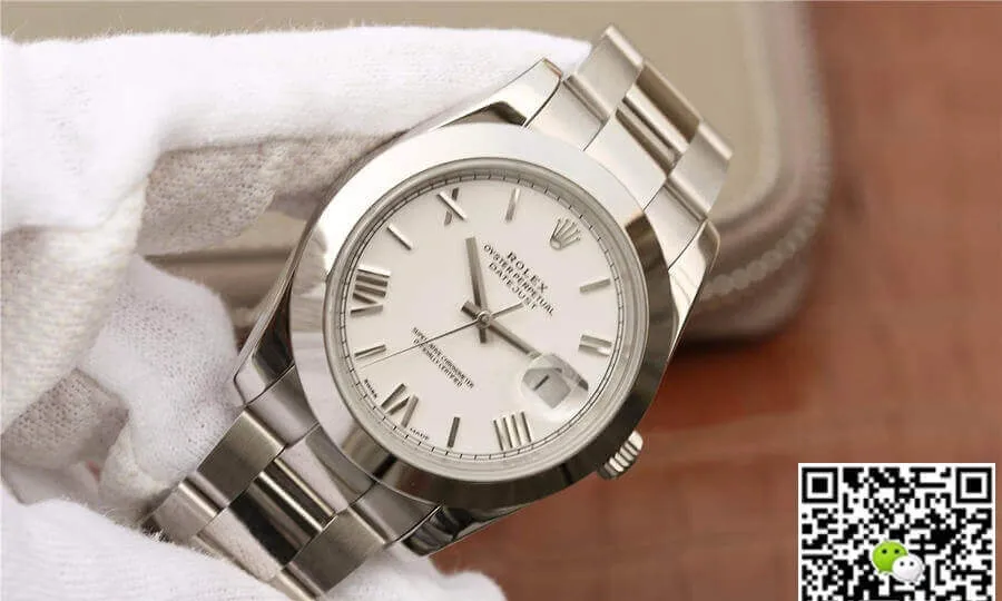Rolex Datejust 41MM EW Factory 1:1 Best Edition Replica Watch Silver Strap