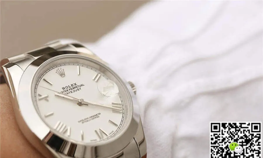 Rolex Datejust 41MM EW Factory 1:1 Best Edition Replica Watch Silver Strap